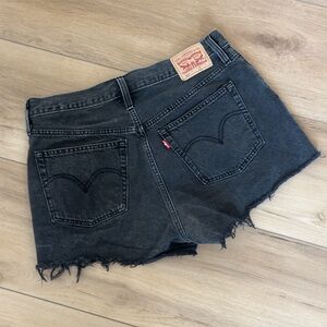 Levi's Women's Black Denim Shorts 501